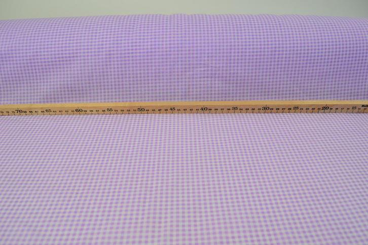 Boerenbont Ruitjes 0.3 CM Lila, Hobby en Vrije tijd, Stoffen en Lappen