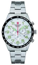 Swiss Alpine Military 7047.9132 heren horloge 46 mm, Sieraden, Tassen en Uiterlijk, Horloges | Heren, Nieuw, Overige merken, Staal