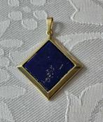 Zonder minimumprijs - Hanger - 14 karaat Geel goud Lapis
