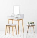 Moderne zelfbouw kaptafel wit met spiegel en lades - Comp..., Huis en Inrichting, Tafels | Kaptafels, Ophalen of Verzenden, Nieuw