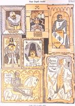 Jonge wijn in oude vaten op spotprent (lijst optie, Lithos), Antiek en Kunst, Verzenden