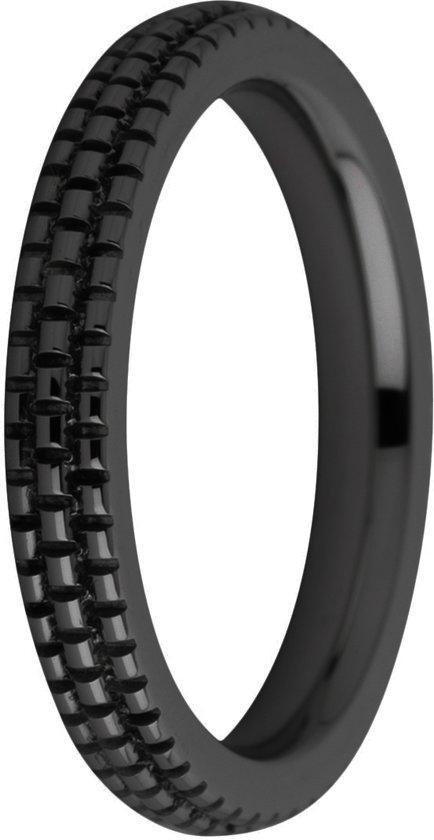 Melano friends Sarah refined engraved ring - Zwartkleurig -, Sieraden, Tassen en Uiterlijk, Ringen, Verzenden