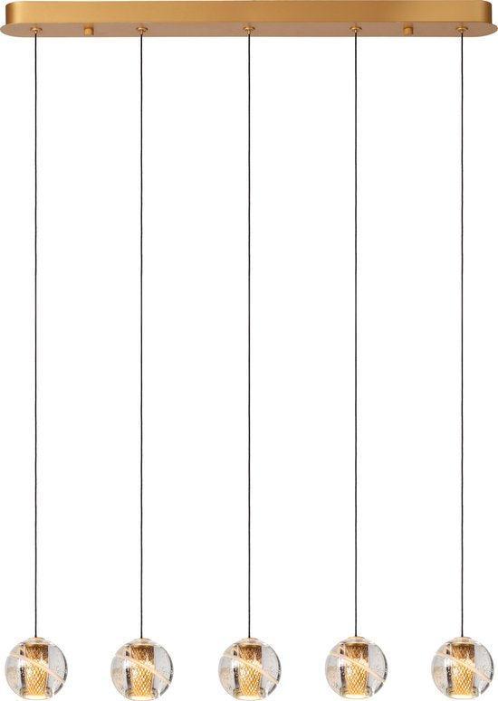 2dekans | Lucide DILENKO - Hanglamp - LED Dimbaar - 5x3,5W, Huis en Inrichting, Lampen | Hanglampen, Zo goed als nieuw, Ophalen of Verzenden