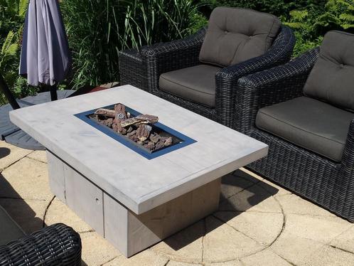 Vuur tafel met gashaard inbouwbrander op gas voor buiten ~, Tuin en Terras, Terrasverwarmers, Gas, Nieuw, Verzenden