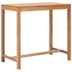vidaXL Tuinbartafel 110x60x105 cm massief teakhout, Verzenden, Nieuw, Hout