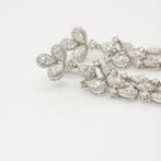 Cocktail oorbellen - 14 karaat Witgoud - 7.15ct. tw. Diamant, Sieraden, Tassen en Uiterlijk, Antieke sieraden