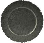 Onderbord Barok Rond Antraciet 33 cm, Ophalen of Verzenden, Nieuw