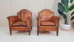 Pair of high end English leather chairs - Fauteuil (2) -, Antiek en Kunst, Curiosa en Brocante