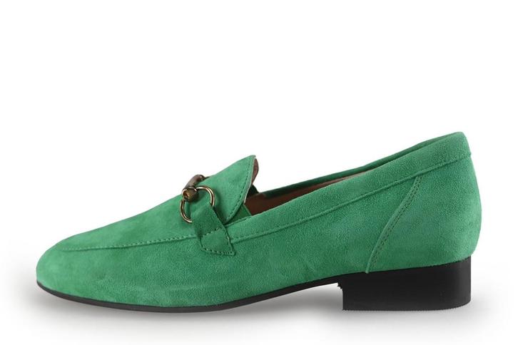 Linea Zeta Instappers in maat 38 Groen | 10% korting, Kleding | Dames, Schoenen, Groen, Zo goed als nieuw, Instappers, Verzenden