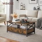 Salontafel - met 2x lade en plank - lengte 100 cm -, Huis en Inrichting, Tafels | Salontafels, Verzenden, Nieuw