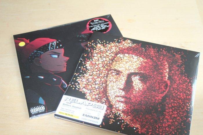 Eminem & KSI - Relapse 2LP + Dissumulation (Silver and Red, Cd's en Dvd's, Vinyl Singles