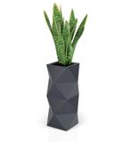 Monumo Asti Bloempot Antraciet 78cm - OP = OP - tuinliefh..., Tuin en Terras, Bloempotten, 25 tot 40 cm, Kunststof, Vierkant, Nieuw