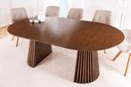 Uitschuifbare eettafel VALHALLA WOOD 120-160-200cm gerookt, Ophalen of Verzenden, Nieuw