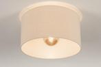 Rietveld Plafondlampen - Zwart, Beige, Zand - Stof, Metaal, Huis en Inrichting, Lampen | Plafondlampen, Verzenden, Nieuw