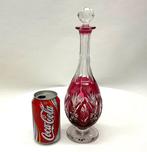 Antieke VSL karaf in rood geslepen kristal - Karaf - Kristal, Antiek en Kunst