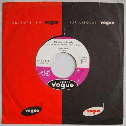 Françoise Hardy - Nous tous / Le sais-tu? - Single, Cd's en Dvd's, Vinyl Singles, Single, Gebruikt, 7 inch, Pop