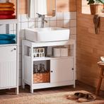 SoBuy Wastafelonderkast - BZR185-W - MDF - 60 x 60 x 30 cm -, Huis en Inrichting, Verzenden, Nieuw