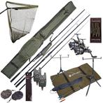 Complete Ultimate Karper Set met hengels, vrijloopmolens,, Watersport en Boten, Verzenden, Nieuw