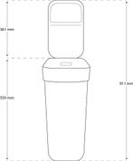 Ready To Collect Afvalemmer met wandhouder voor muur of, Ophalen of Verzenden, Zo goed als nieuw