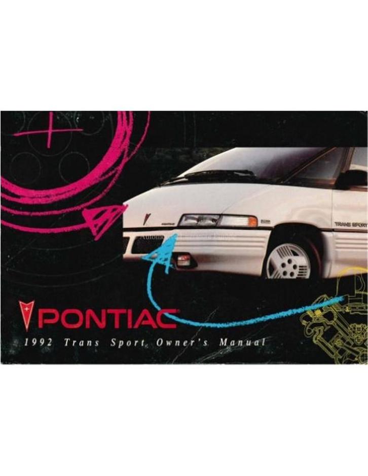 1992 PONTIAC TRANS SPORT INSTRUCTIEBOEKJE ENGELS (USA), Auto diversen, Handleidingen en Instructieboekjes
