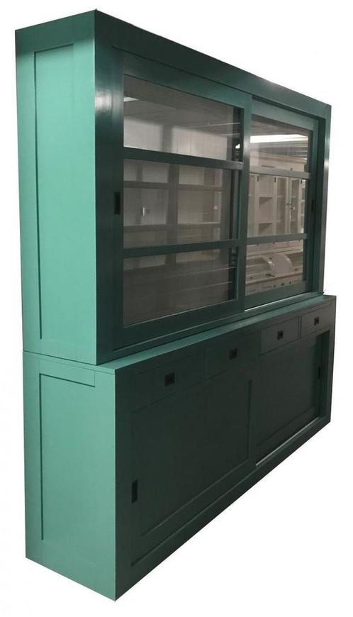 Buffetkast turquoise Hasselt 240cm, Huis en Inrichting, Kasten | Buffetkasten, Ophalen of Verzenden