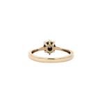 Vintage entourage ring met diamant 9 kt, Ophalen of Verzenden, Nieuw