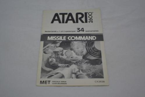 Missile Command Black and White (ATARI MANUAL), Spelcomputers en Games, Spelcomputers | Overige, Zo goed als nieuw, Verzenden