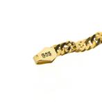 Gouden gedraaide gourmetschakel ketting | 46,5 cm, Sieraden, Tassen en Uiterlijk, Kettingen, Ophalen of Verzenden, Gebruikt, Overige kleuren