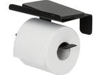 Veiling - Wc rolhouder met planchet - Zonder te boren zwart, Nieuw