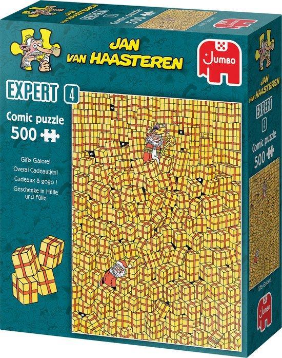 Jan van Haasteren Expert 4 - Overal Cadeautjes - 500 Stukjes, Hobby en Vrije tijd, Denksport en Puzzels, Nieuw, Verzenden