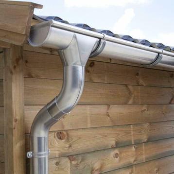 Zinken dakgoot set voor tuinhuis, blokhut, veranda of terras beschikbaar voor biedingen