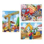 Nieuw Haba Puzzels Bouwvoertuigen 3in1, Ophalen of Verzenden, Nieuw
