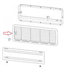 Dometic L200 Luchtafvoerrooster Bodem Grijs, Caravans en Kamperen, Ophalen of Verzenden, Nieuw