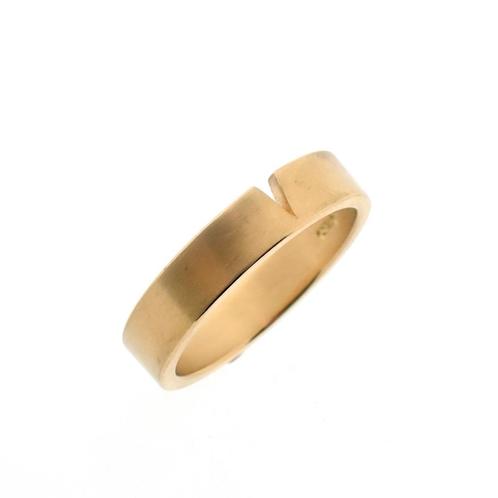 18 Krt. Gouden gematteerde ring | Niessing (uniek) (uniek), Sieraden, Tassen en Uiterlijk, Ringen, Dame of Heer, Overige kleuren
