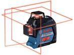Lijnlaser GLL 3-80 4 x AA batterijen + richtplaat + etui, Verzenden