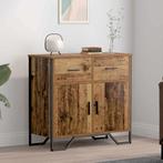vidaXL Dressoir met lade Oud hout 79.5 x 35.5 x 74.5 cm, Huis en Inrichting, Kasten | Dressoirs, Verzenden, Nieuw, Overige houtsoorten