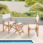 Bistroset Capistrello 3-delig tuintafel met 2 tuinstoelen ho, Tuin en Terras, Verzenden, Nieuw