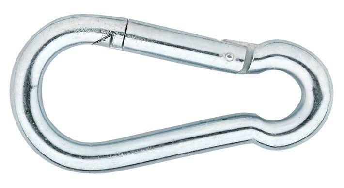 Dulimex Karabijnhaak 248-10E C-DIN 5299 verzinkt 120 x 11mm, Doe-het-zelf en Verbouw, IJzerwaren en Bevestigingsmiddelen, Ophalen of Verzenden