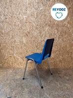 kantinestoel - blauw - tweedehands, Nieuw in verpakking
