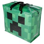 Grote Boodschappentas met rits Minecraft Creeper - 48x55x28c, Sieraden, Tassen en Uiterlijk, Nieuw, Ophalen of Verzenden