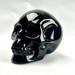 Obsidiaan Fijne zwarte obsidiaan schedel - Hoogte: 9.2 cm -, Verzamelen, Mineralen en Fossielen