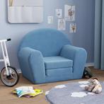 vidaXL Kinderslaapbank zacht pluche blauw, Kinderen en Baby's, Verzenden, Nieuw