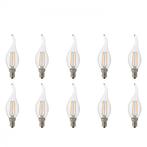 Voordeelpak LED Lamp 10 Pack - Kaarslamp - Filament Flame -, Huis en Inrichting, Nieuw, Ophalen of Verzenden, Led-lamp, Soft of Flame