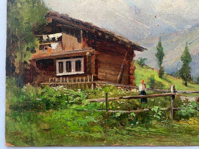 Giovanni Colmo (1867-1947) - Monte Rosa a Macugnaga, Antiek en Kunst, Kunst | Schilderijen | Klassiek