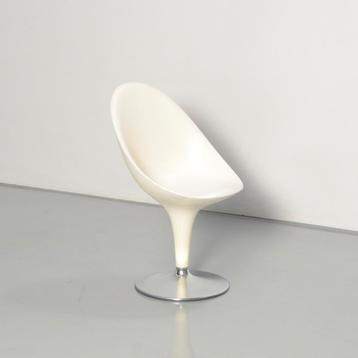 Magis Bombo fauteuil, wit, draaibaar onderstel,