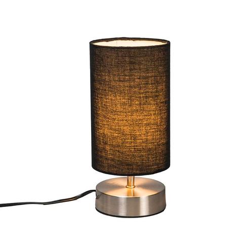 Moderne tafellamp zwart met staal - Milo 2, Huis en Inrichting, Lampen | Tafellampen, Nieuw, Overige materialen, Minder dan 50 cm