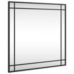 Wandspiegel Zwart Metaal 60x60 - Retourdeal - Badkamer &..., Huis en Inrichting, Woonaccessoires | Spiegels, Vierkant, Nieuw, Ophalen of Verzenden
