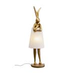 *WOONWINKEL* Kare Design Rabbit Gold/White Vloerlamp Goud Ko, Huis en Inrichting, Verzenden, Nieuw