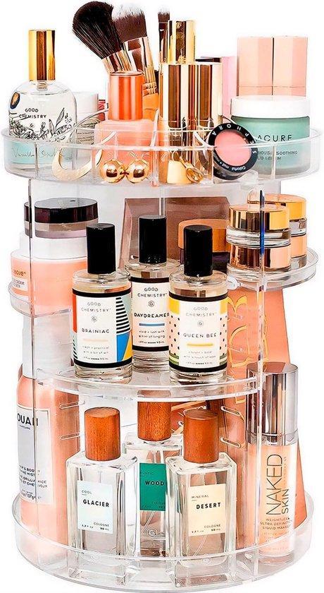 Tweedekans | Homewize Abode - Make Up Organizer Transparant, Sieraden, Tassen en Uiterlijk, Uiterlijk | Cosmetica en Make-up, Zo goed als nieuw