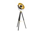 Veiling - EGLO Covadela 1 vloerlamp zwart/goud 164cm, Huis en Inrichting, Lampen | Vloerlampen, Nieuw